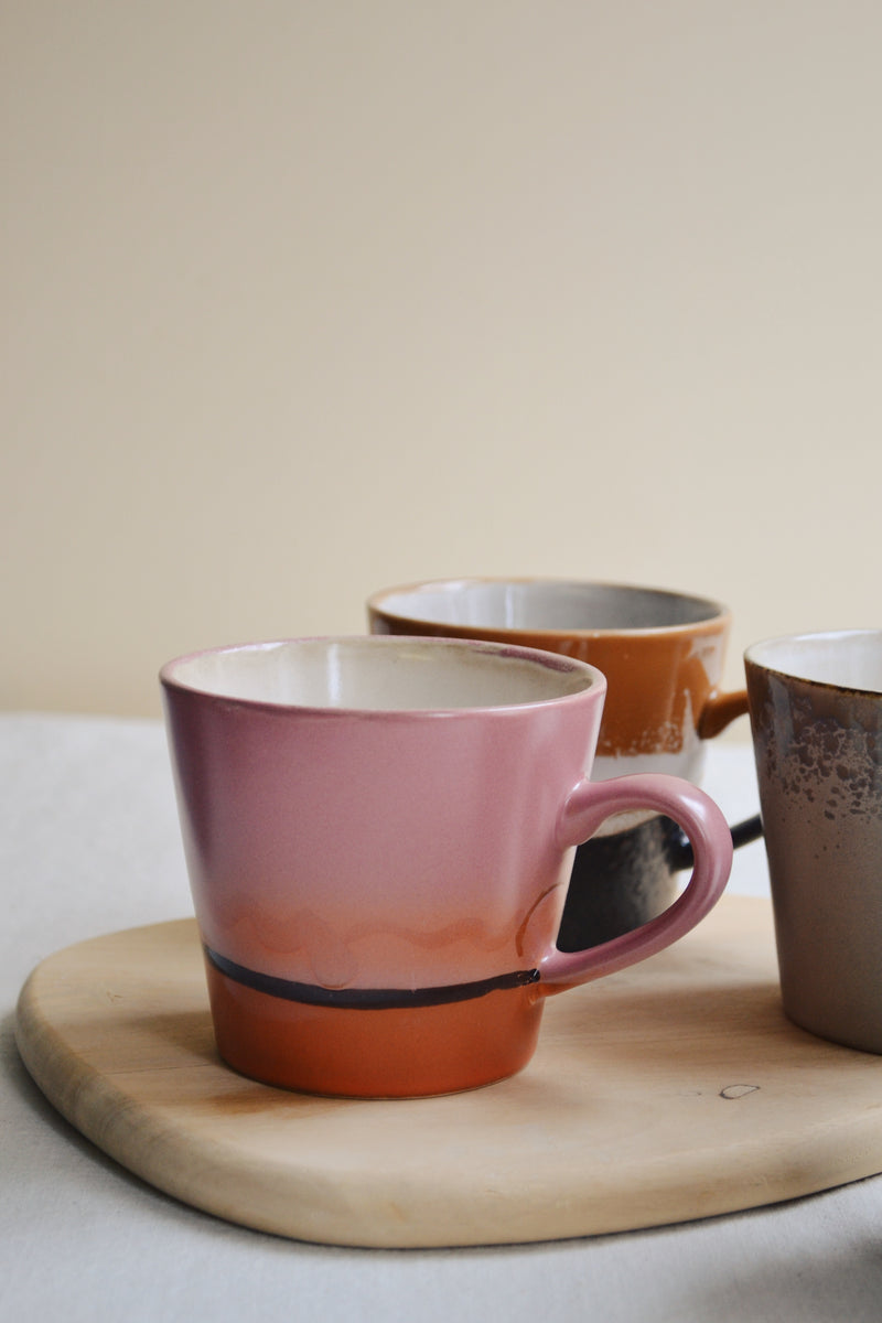 HKLIVING ® | SET OF FOUR CAPPUCCINO MUGS - METEOR