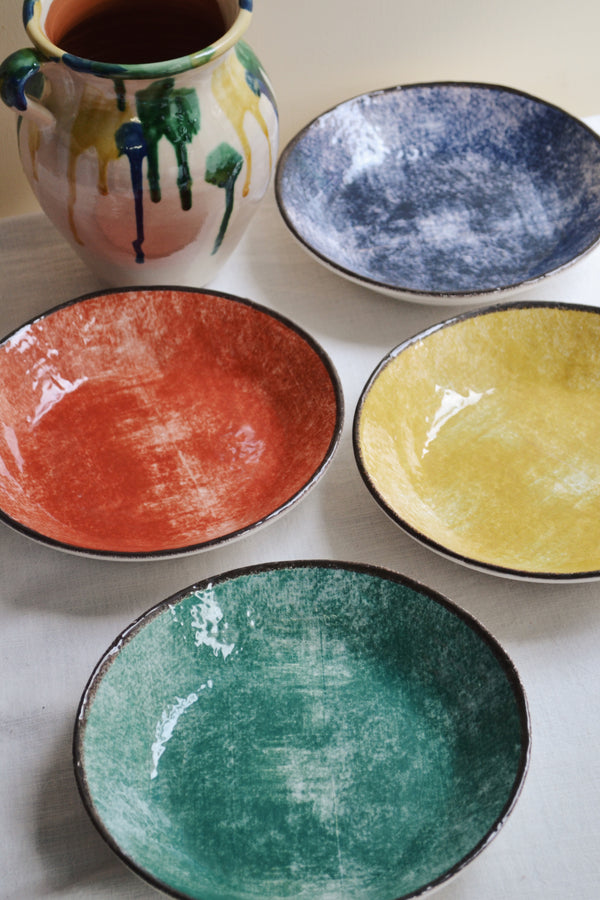 Italian Deep Plate - Four Colours Available