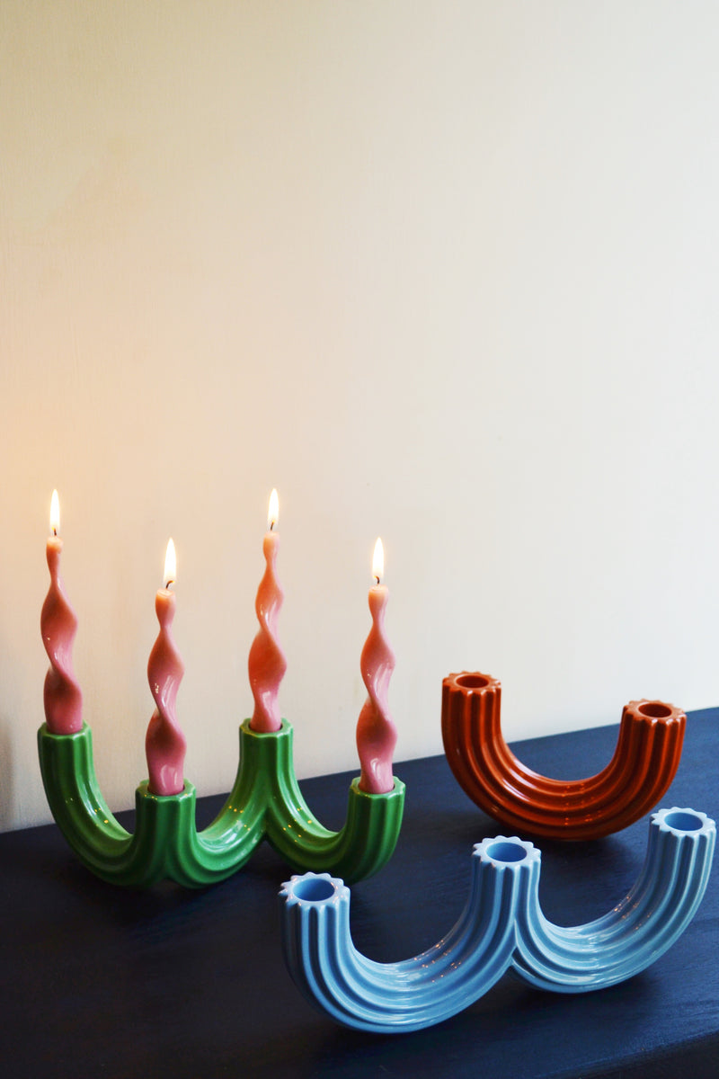 Orange Churros Candle Holder