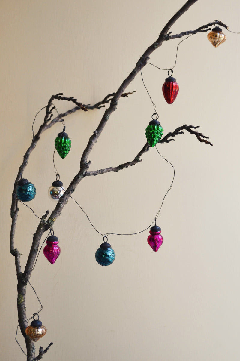 Glass Christmas Ornament Garland