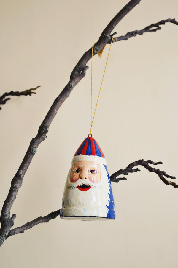 Hand-painted Santa Christmas Ornament