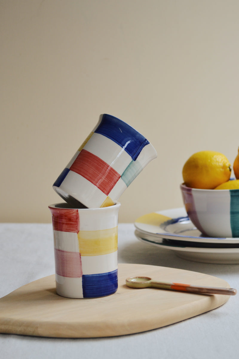Groovy Checkered Fruit Cup