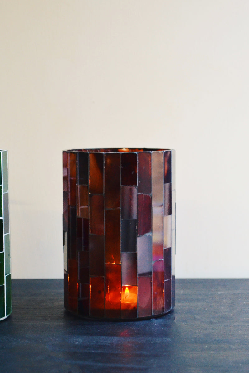 Mosaic Tea Light Holder - Two Colours
