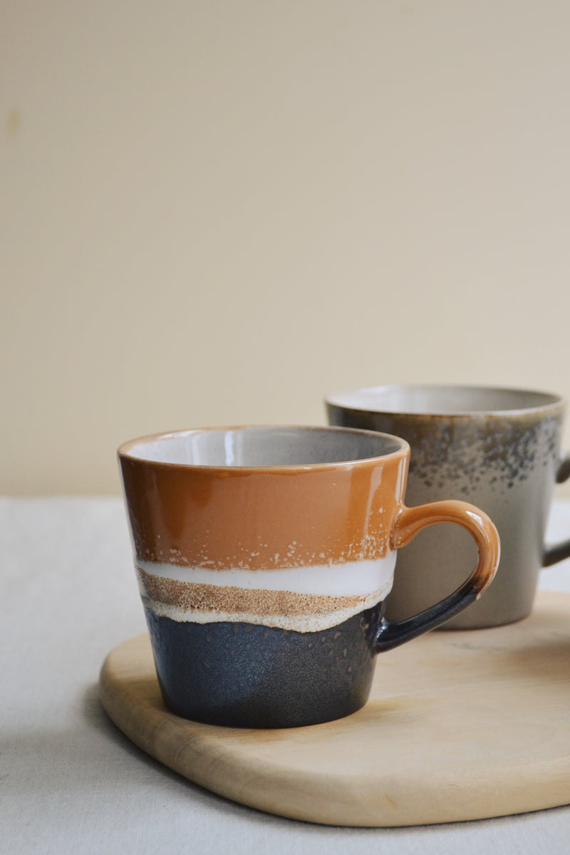 HKLIVING ® | SET OF FOUR CAPPUCCINO MUGS - METEOR