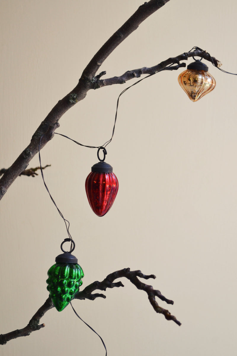 Glass Christmas Ornament Garland