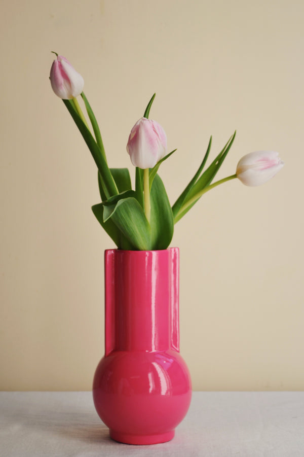 HKLIVING ® | Ceramic Hot Pink Vase