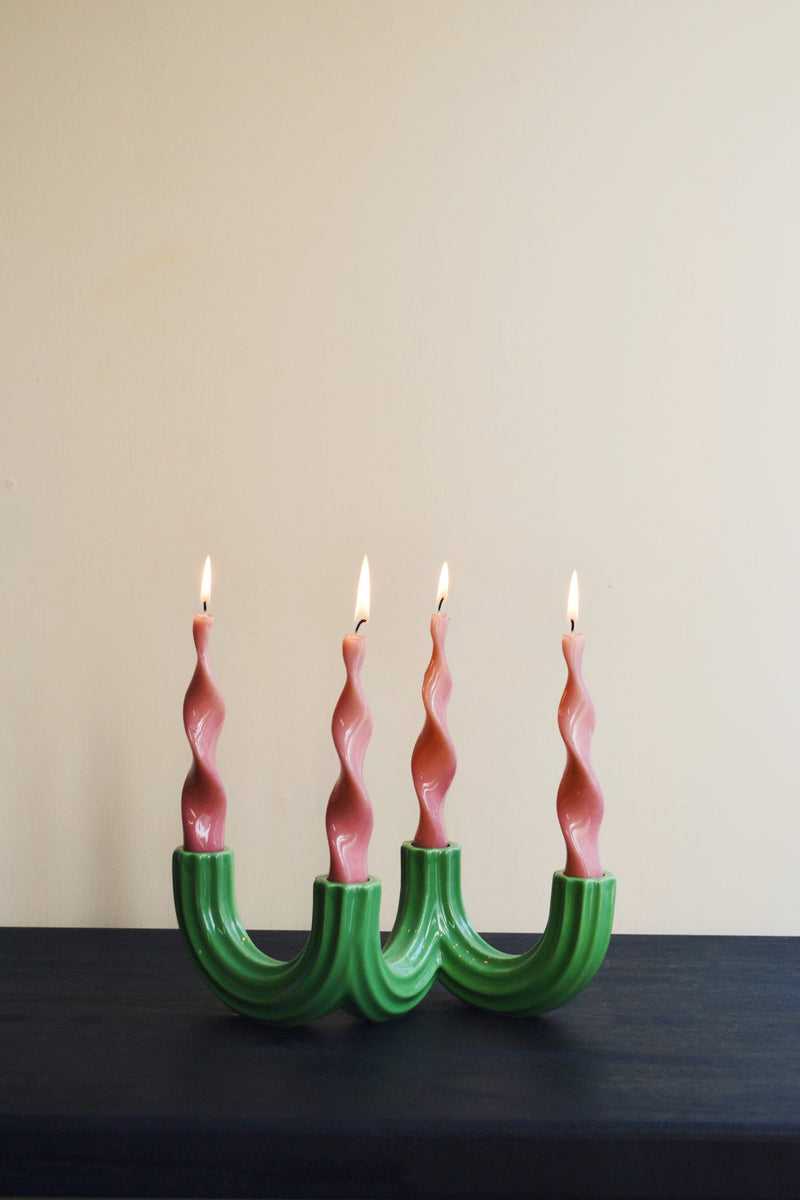 Green Churros Candle Holder