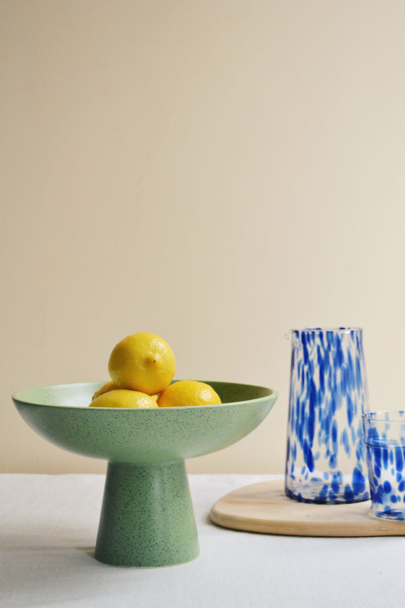 HKLIVING ® | Pistachio Ceramic Bowl on Base