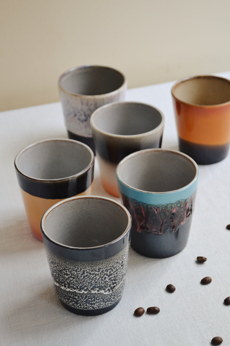 HKLIVING ® | Set of Six Coffee Mugs - Stellar