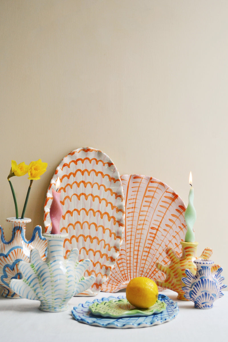 Shellegance Small Blue Plate