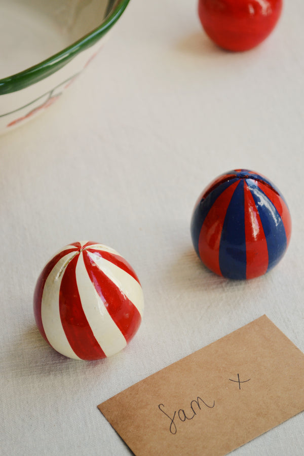 Striped Place Card Holder - Two Styles Available
