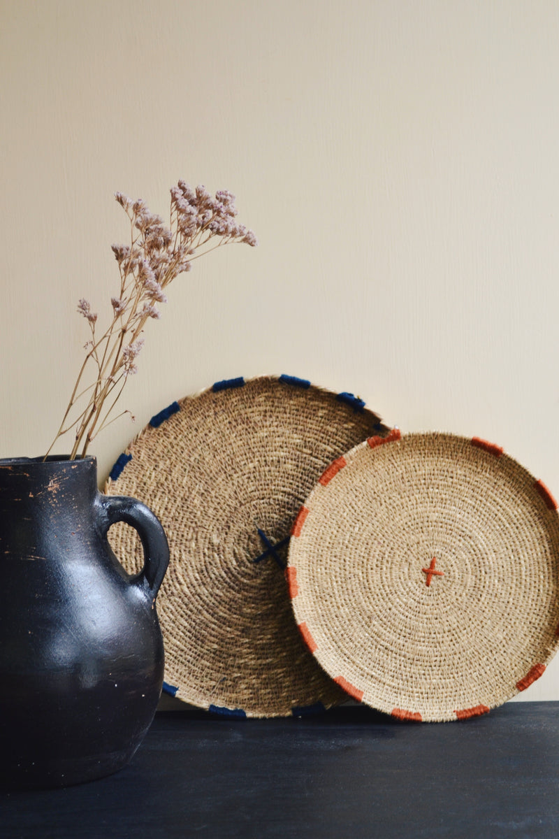 Set of Two Seagrass Plates