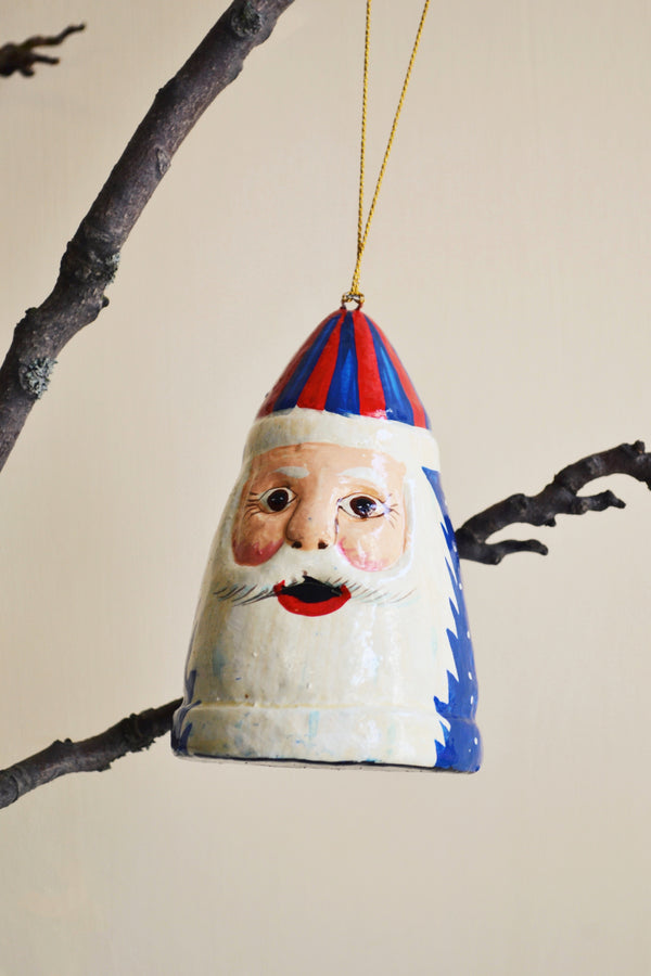 Hand-painted Santa Christmas Ornament