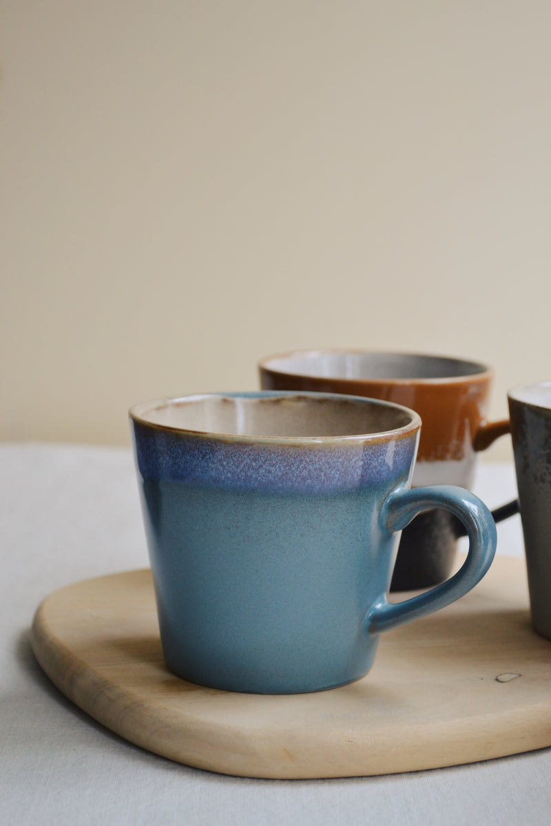 HKLIVING ® | SET OF FOUR CAPPUCCINO MUGS - METEOR