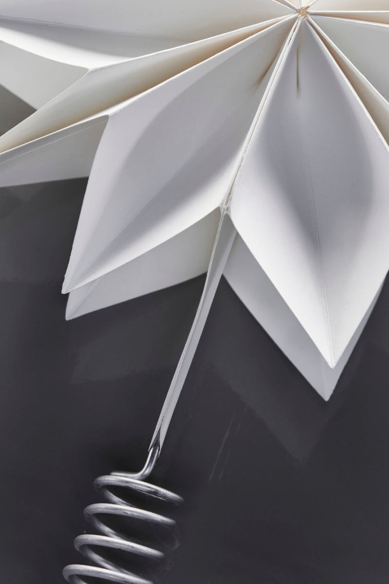 Capella White Paper Star Tree Topper